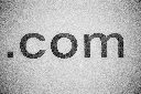 a black and white photo of the word comm